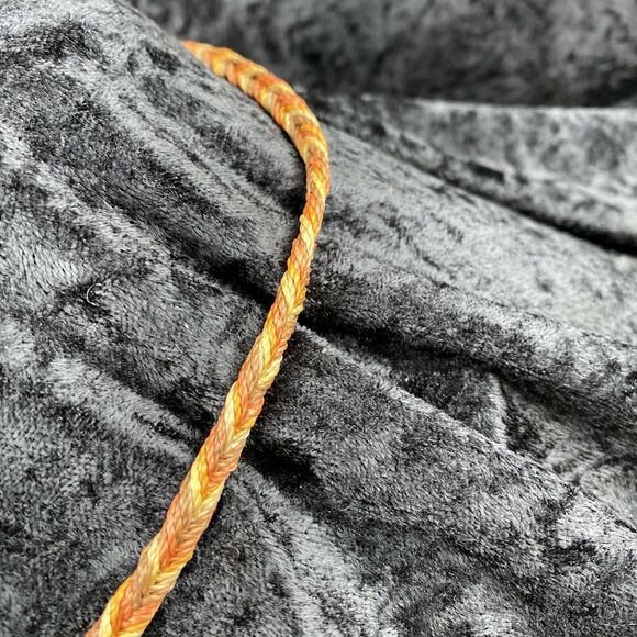 Global Goods Partners Handmade Stamped Brass Bead Bib Necklace Braided Strap - Picture 5 of 8